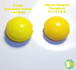 Unique Pumpkin 511223-6 compared to Vetrofond odd Sunshine Yellow