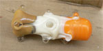 Messy Creamsicle, Desert Chameleon, & effetre white