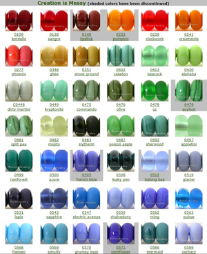 Effetre Color Chart