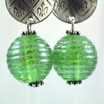 Appletini with silver foil