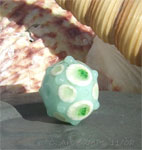 Messy Kryptonite with effetre white & nile green