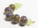CiM Pond Slime Misty with Darlene's own hand blended frit named Love Sonnet which includes raku and rare purple rose
