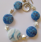 Messy Electric Avenue with Gail's Sea & Sky 104 frit blend