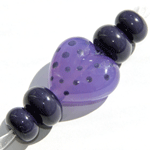 Crocus with Lapis dots and spacers
