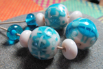 Butter Pecan, Smurfy, Effetre aqua, Royal and also tiny bits of Glacier