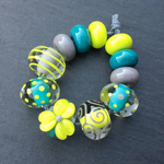 CiM Oobleck, CiM Mermaid, CiM Koala and Effetre Super (Crystal) Clear 006