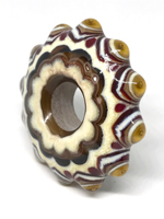 Effetre ivory with CiM Maple and Garnet