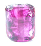 Messy Pink Champagne with heliotrope frit