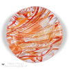 Prometheus Ltd Run (511222)<br />A clear base with reddish orange, orange, and turquoise blue stripes.